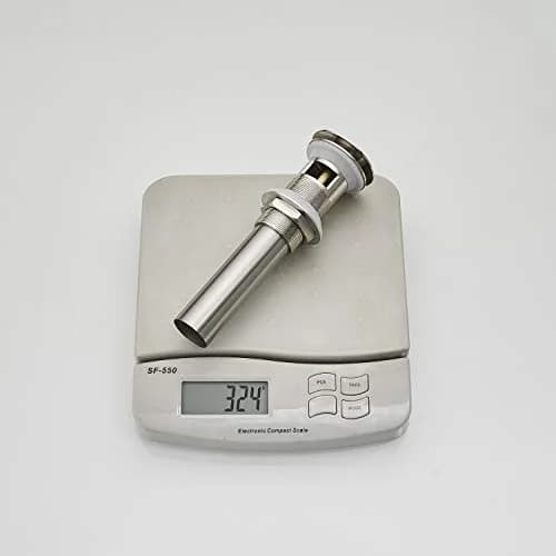 Homevacious 15/8" Bathroom Faucet Vessel Sink Pop up Drain Stopper Plug with Overflow Brushed Nickel thumbnail 9