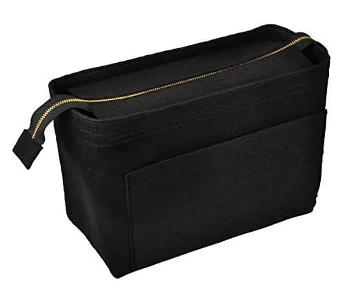 Vercord Felt Zipper Handbag Tote Purse Duffel Backpack Organizer Insert Large | Keeps Handbags Upright & Organized thumbnail 1