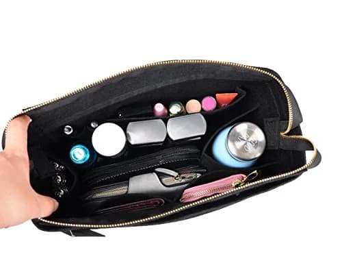Vercord Felt Zipper Handbag Tote Purse Duffel Backpack Organizer Insert Large | Keeps Handbags Upright & Organized thumbnail 7
