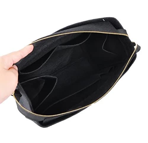Vercord Felt Zipper Handbag Tote Purse Duffel Backpack Organizer Insert Large | Keeps Handbags Upright & Organized thumbnail 4
