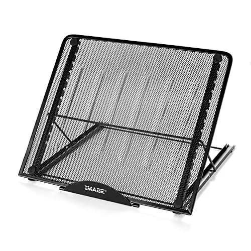IMAGE Laptop Stand Foldable Portable Ventilated Adjustable 12-Angle, Compatible with 10"-17" Notebooks & Light Box Pad thumbnail 1