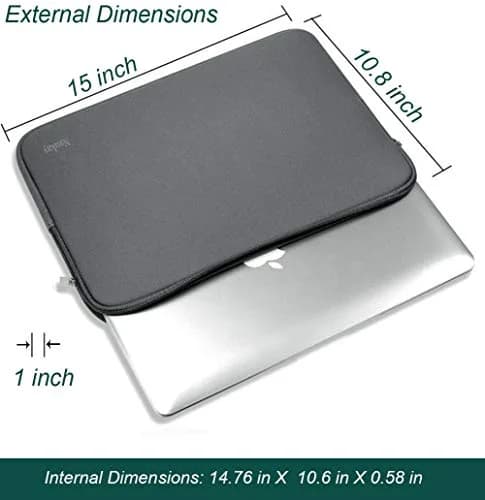 Naukay 15.6 Inch Laptop Sleeve Bag | Water-Resistant Neoprene Case for Notebooks & Tablets thumbnail 5