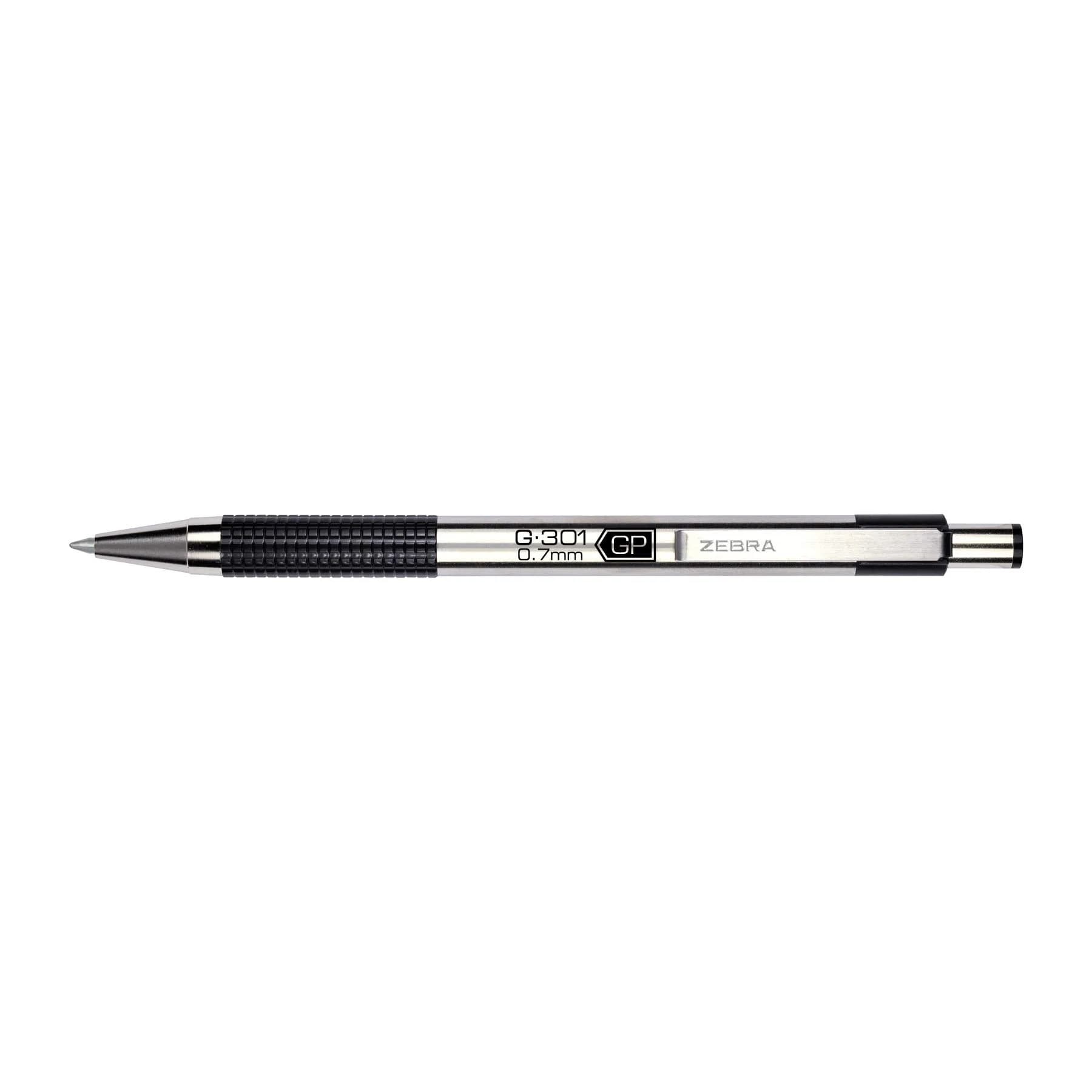 Zebra Pen STEEL G-301 Retractable Gel Pen 0.7mm Medium Point 12-Pack | Smooth Ink Flow - view 2