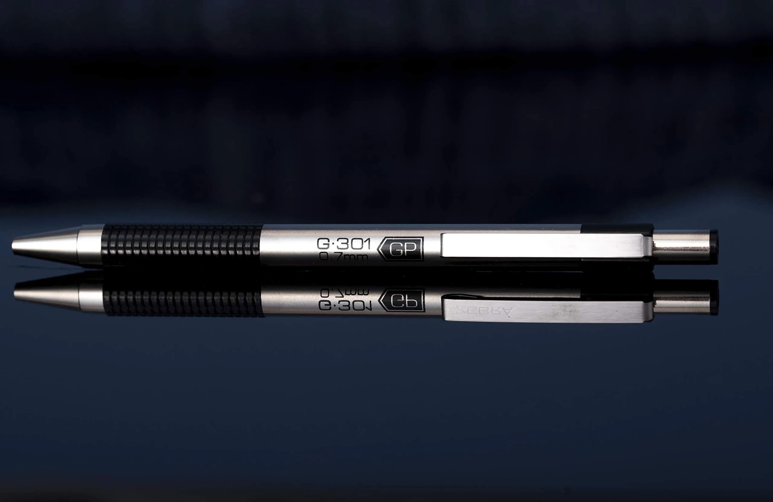 Zebra Pen STEEL G-301 Retractable Gel Pen 0.7mm Medium Point 12-Pack | Smooth Ink Flow - view 3