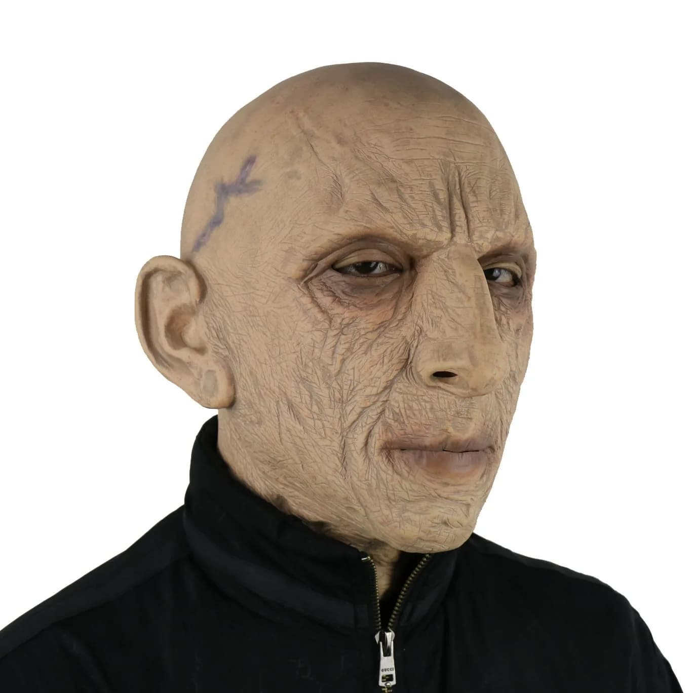 FantasyParty Old Man Latex Mask | Realistic Halloween Costume Head for Adults (1 Unit) - main product image