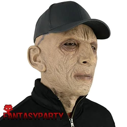 FantasyParty Old Man Latex Mask | Realistic Halloween Costume Head for Adults (1 Unit) thumbnail 5