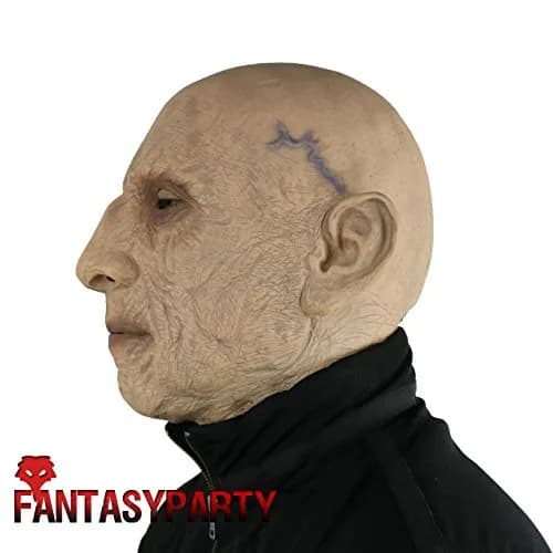 FantasyParty Old Man Latex Mask | Realistic Halloween Costume Head for Adults (1 Unit) thumbnail 3