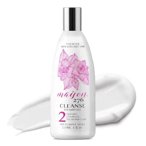 Maison 276 HYDRATE Shampoo for Grey & Silver Hair – Deep Hydration, Gentle Cleanse, No Purple Dyes, Plant-Based Care for Naturally Grey Hair, Sulfate-Free, 8 oz thumbnail 1