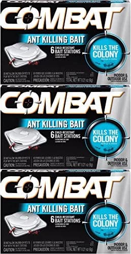 Combat Ant Bait Stations 6 Count | Child-Resistant, No-Mess, Up to 3 Months Protection thumbnail 1