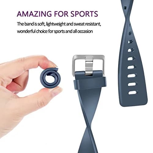 Wepro Sport Bands Compatible with Fitbit Versa 2 Bands for Women Men | Soft, Sweat-Resistant, Adjustable Wristbands thumbnail 4