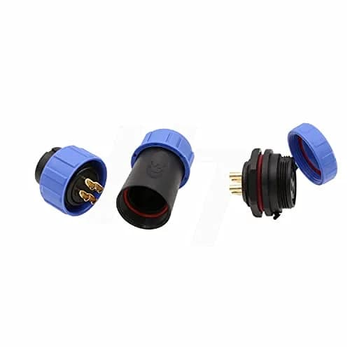 HangTon HE21 4 Pin Waterproof Wire Connector 30Amp | IP68 Marine Grade Outdoor Plug thumbnail 4