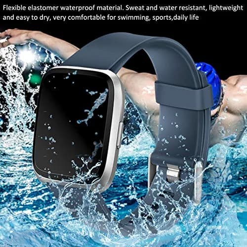Wepro Sport Bands Compatible with Fitbit Versa 2 Bands for Women Men | Soft Elastomer, Sweat-Resistant, Multiple Sizes & Colors thumbnail 5