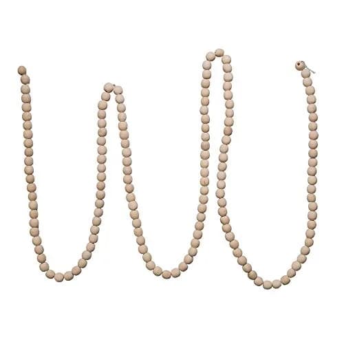 Kurt S. Adler 9-Foot Natural Wood Beaded Garland | Rustic Holiday Decor (70-120 chars) thumbnail 2
