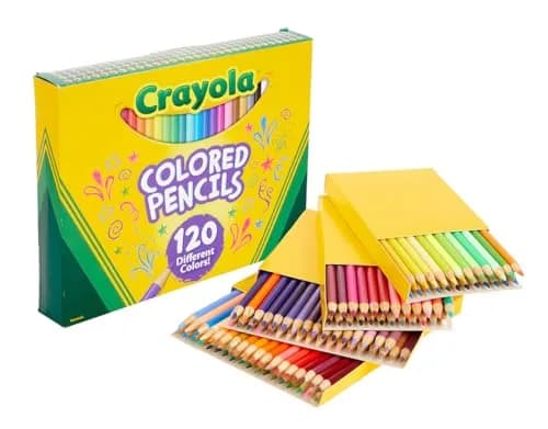 Crayola Colored Pencils Set 120 Count (120ct) | Vibrant Assorted Colors thumbnail 1