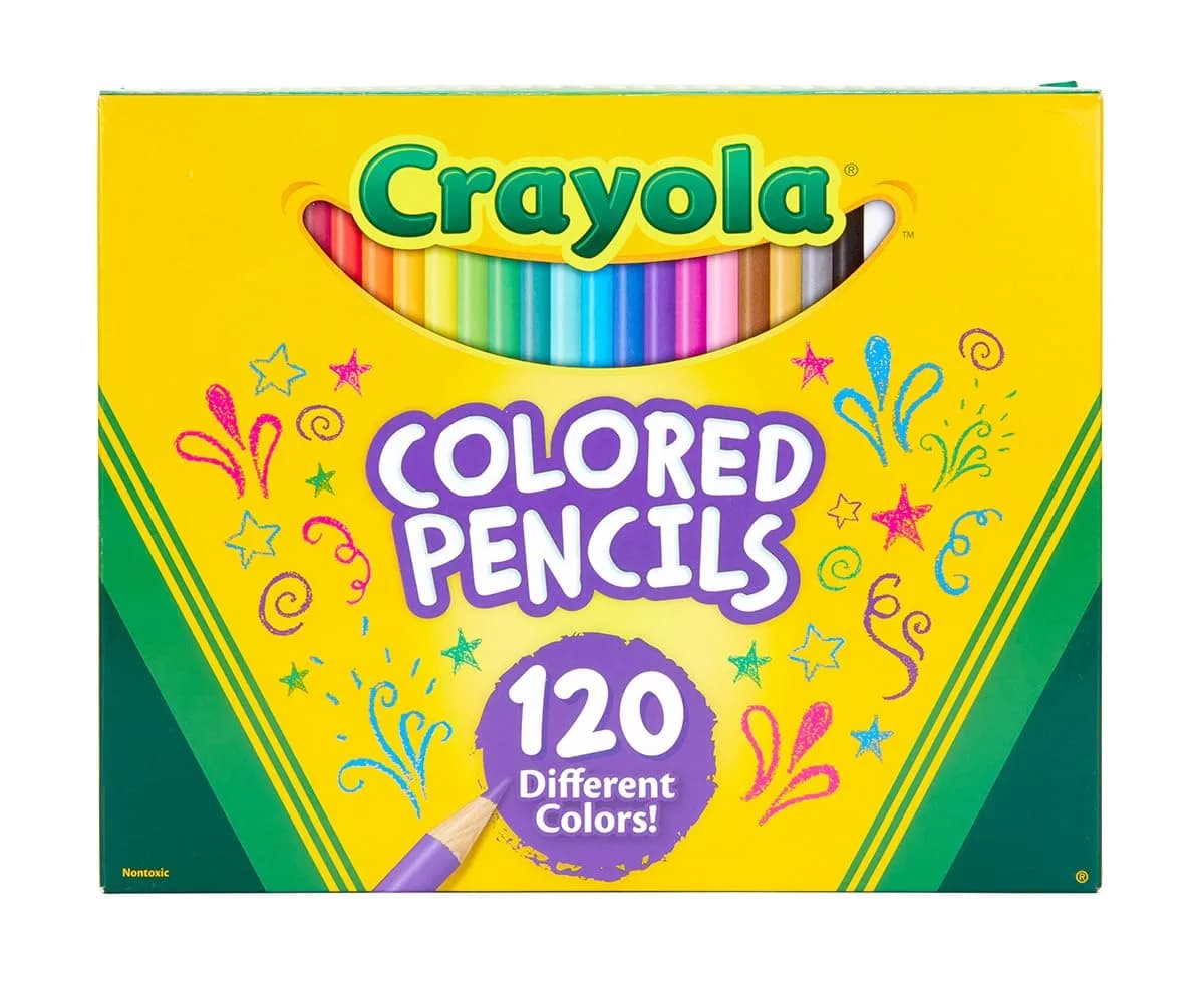 Crayola Colored Pencils Set 120 Count (120ct) | Vibrant Assorted Colors - view 2