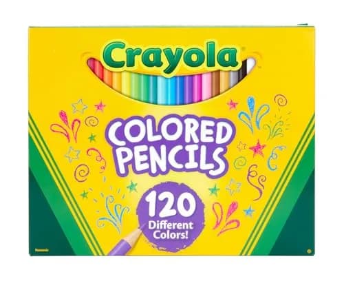 Crayola Colored Pencils Set 120 Count (120ct) | Vibrant Assorted Colors thumbnail 2