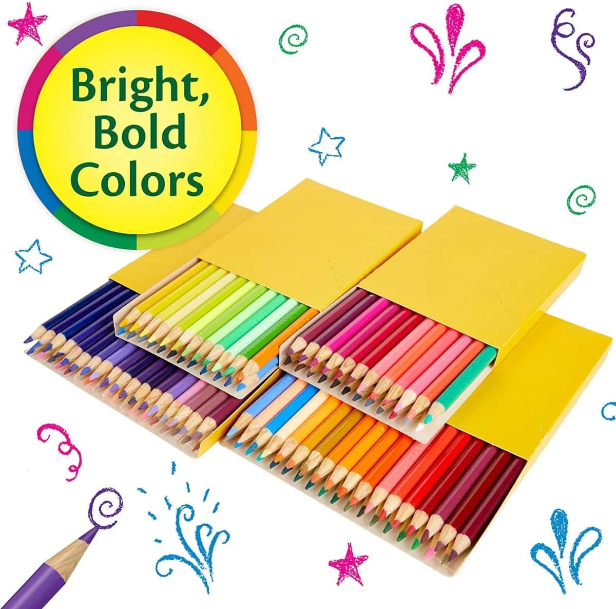 Crayola Colored Pencils Set 120 Count (120ct) | Vibrant Assorted Colors - view 3
