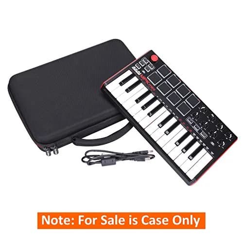 LTGEM Black EVA Hard Case for Akai Professional MPK Mini MK3/Play MK3 25-Key USB MIDI Keyboard Controller | Shockproof & Water-Resistant thumbnail 6