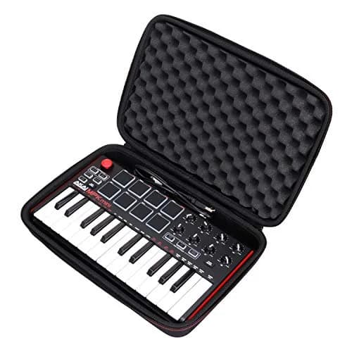 LTGEM Black EVA Hard Case for Akai Professional MPK Mini MK3/Play MK3 25-Key USB MIDI Keyboard Controller | Shockproof & Water-Resistant thumbnail 2