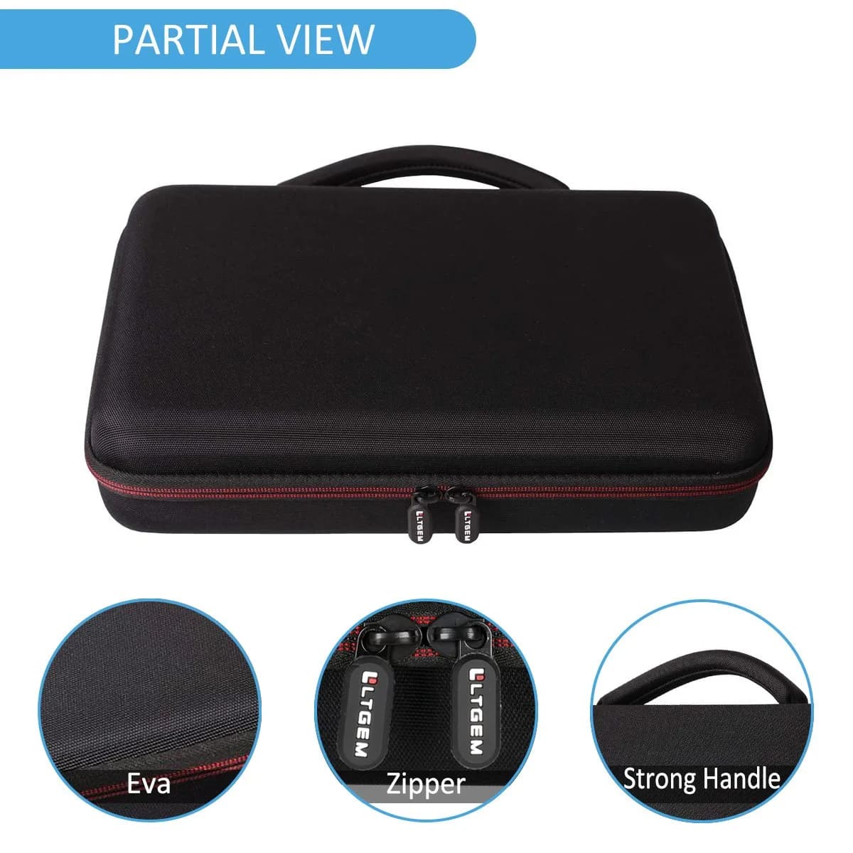 LTGEM Black Hard Case for Akai MPK Mini MK3 and MPK Mini Play MK3 25 Key MIDI Controller - view 3