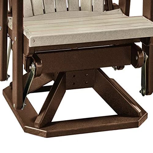 American Furniture Classics Swivel Glider One Size Weather Wood/Tudor Brown | Amish Crafted Outdoor Chair thumbnail 5