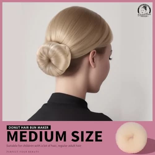 Teenitor Hair Bun Maker Set with Blonde Bobby Pins | Extra-Large, Large, Medium, Small Sizes for All Hair Types thumbnail 4