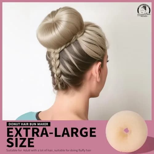 Teenitor Hair Bun Maker Set with Blonde Bobby Pins | Extra-Large, Large, Medium, Small Sizes for All Hair Types thumbnail 3