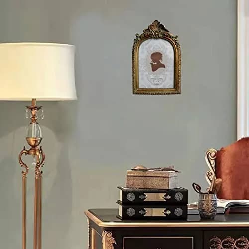 SIKOO Vintage 4x6 Picture Frame Antique Ornate Bronze Gold | Resin & Glass, Wall & Tabletop Display thumbnail 6