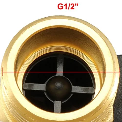 uxcell G1/2" Hall Effect Water Flow Sensor Switch 1-30L/min DC 5V | Brass Body thumbnail 4