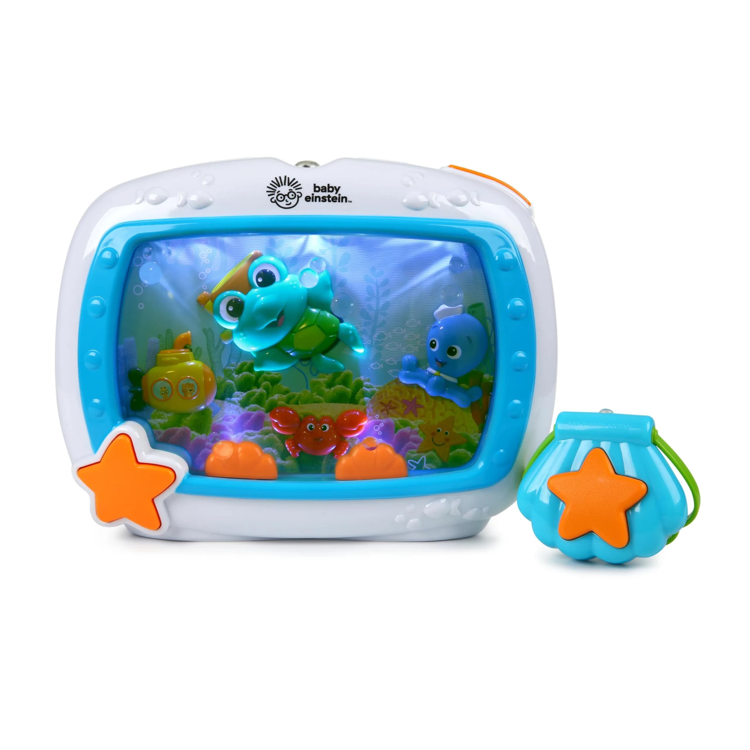 Baby Einstein Sea Dreams Soother Musical Crib Toy and Sound Machine, Pink, 25+ Min Melodies | Ages 0 Months+ — Neutral