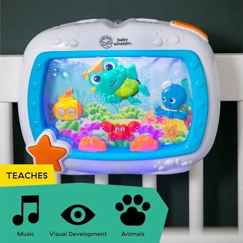 Baby Einstein Sea Dreams Soother Musical Crib Toy and Sound Machine | 25+ Min Melodies & Lights thumbnail 6