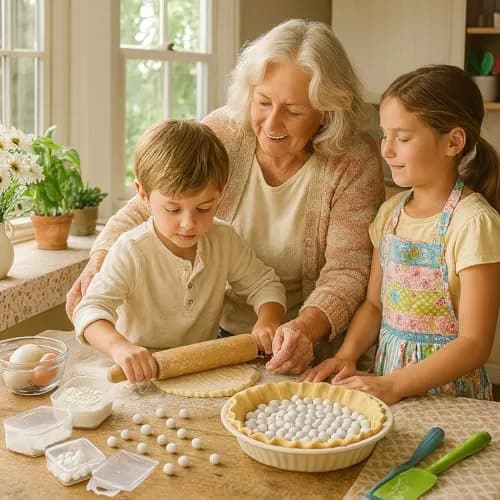 Mrs. Anderson's Baking Ceramic Pie Crust Weights, 270 Count, Natural Stoneware | Even Baking Results thumbnail 5