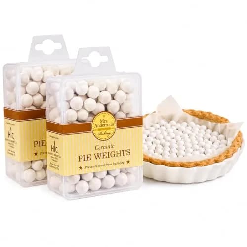 Mrs. Anderson's Baking Ceramic Pie Crust Weights, 270 Count, Natural Stoneware | Even Baking Results thumbnail 1
