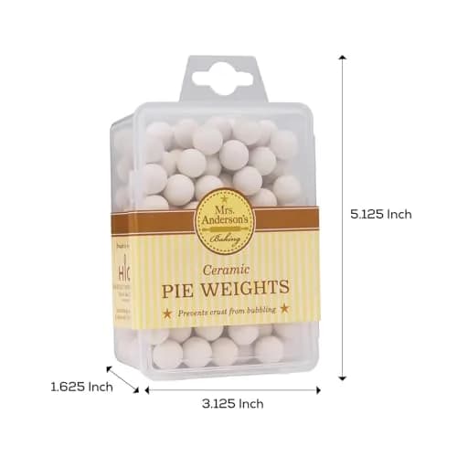 Mrs. Anderson's Baking Ceramic Pie Crust Weights, 270 Count, Natural Stoneware | Even Baking Results thumbnail 3