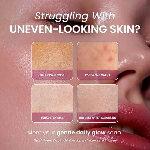 Koji White Kojic Acid & Collagen Skin Brightening Soap for Face & Natural Glowing Skin - Moisturizer, Body Cleansing Bar, Reduce Wrinkles, Vegan, Paraben-Free, 2 Bars (5.64 oz) thumbnail 4
