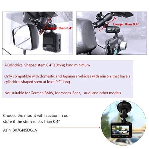 SoeKoa Dash Cam Mirror Mount with 16 Joints | 360° Rotation, Compatible with Most Dash Cams thumbnail 6
