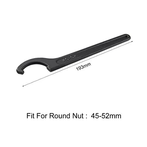 uxcell C Hook Spanner Wrench Collet Chuck for 45-52mm Round Nut | Durable Carbon Steel thumbnail 2