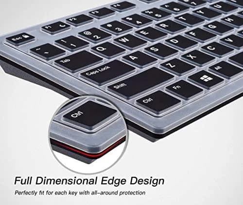 CaseBuy Silicone Keyboard Cover for Dell KB216 KM636 US Layout | Dustproof & Waterproof Protection thumbnail 4