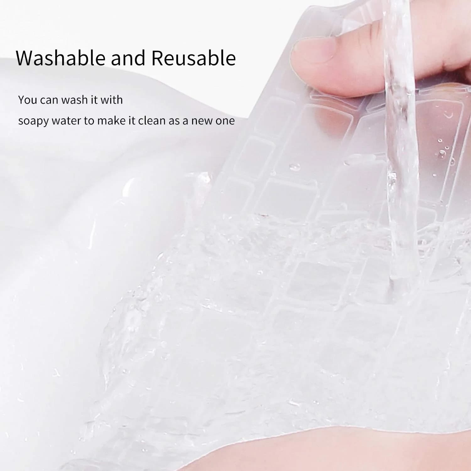 CaseBuy Clear Silicone Keyboard Cover for Dell KB216/KM636 US Layout | 0.3mm Thin - view 7