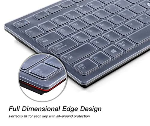 CaseBuy Clear Silicone Keyboard Cover for Dell KB216/KM636 US Layout | 0.3mm Thin thumbnail 3