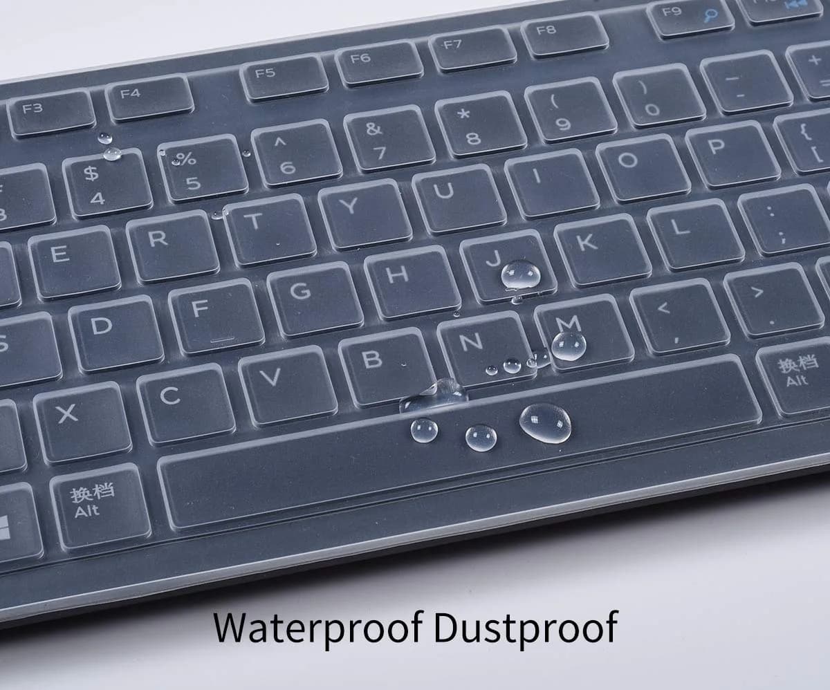CaseBuy Clear Silicone Keyboard Cover for Dell KB216/KM636 US Layout | 0.3mm Thin - view 4