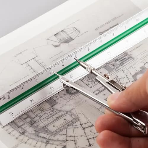 Mr. Pen Architectural Scale Ruler 12 Inch Silver | Drafting & Measuring Tool for Architects thumbnail 7