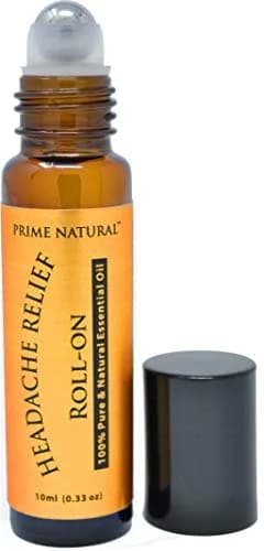 PRIME NATURAL Headache Relief Essential Oil Roll On 10ml | Calming, Soothing & Grounding for Migraine & Tension thumbnail 1