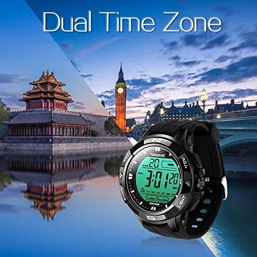 TEKMAGIC Digital Diving Watch 45mm Water-Resistant 10 ATM | Unisex Sport Wristwatch with LCD Screen thumbnail 4