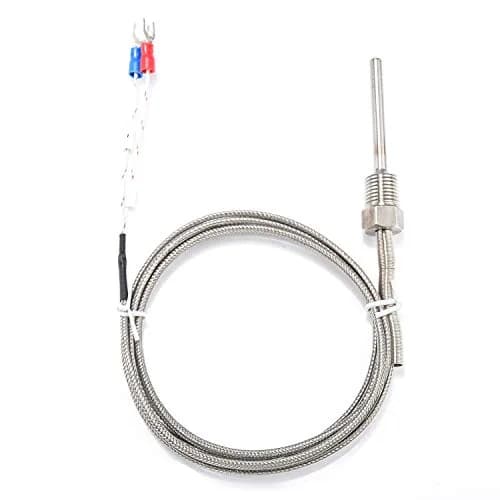Jaybva K Type Thermocouple Sensor Probe 0-500℃ (50mm Length, 2m Shielded Wire) | Waterproof Industrial Temperature Measurement thumbnail 3