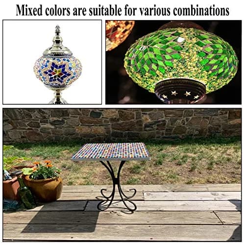 Csdtylh 1100 Pcs Glass Mosaic Tiles | Bulk Craft Supplies for Home & Art Projects thumbnail 4