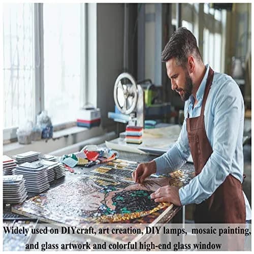 Csdtylh 1100 Pcs Glass Mosaic Tiles | Bulk Craft Supplies for Home & Art Projects thumbnail 6
