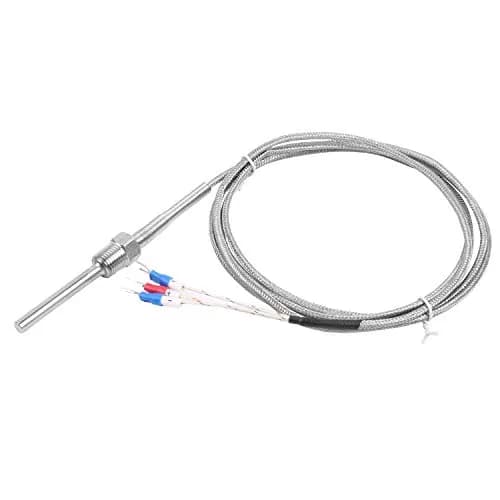 Jaybva Waterproof RTD PT100 Temperature Sensor 2m (78.7 inch) | Industrial Grade 3-Wire Thermistor Probe for PID Controllers thumbnail 2