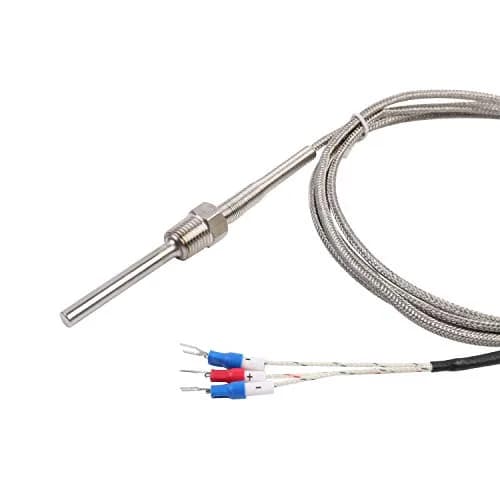 Jaybva Waterproof RTD PT100 Temperature Sensor 2m (78.7 inch) | Industrial Grade 3-Wire Thermistor Probe for PID Controllers thumbnail 3