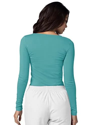 ADAR Medical Uniforms Underscrubs for Women 3 Pack - Long Sleeve Comfort Tee - M | Soft, Professional & Stylish thumbnail 4